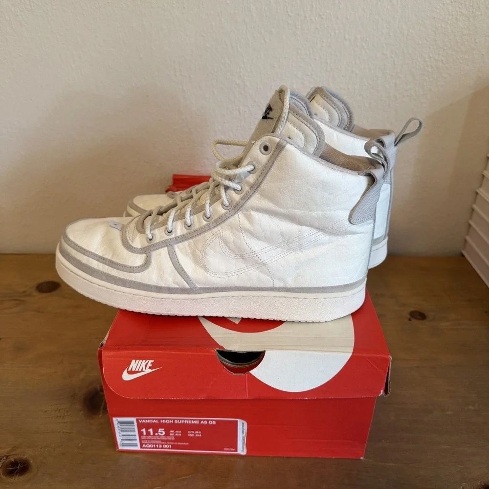 Nike Vandal High Supreme AS QS Men's 11.5 Vast Grey-White Rare AQ0113-001 W/ Box